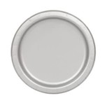 Silver Solid Round 7" Dessert Plates  20ct