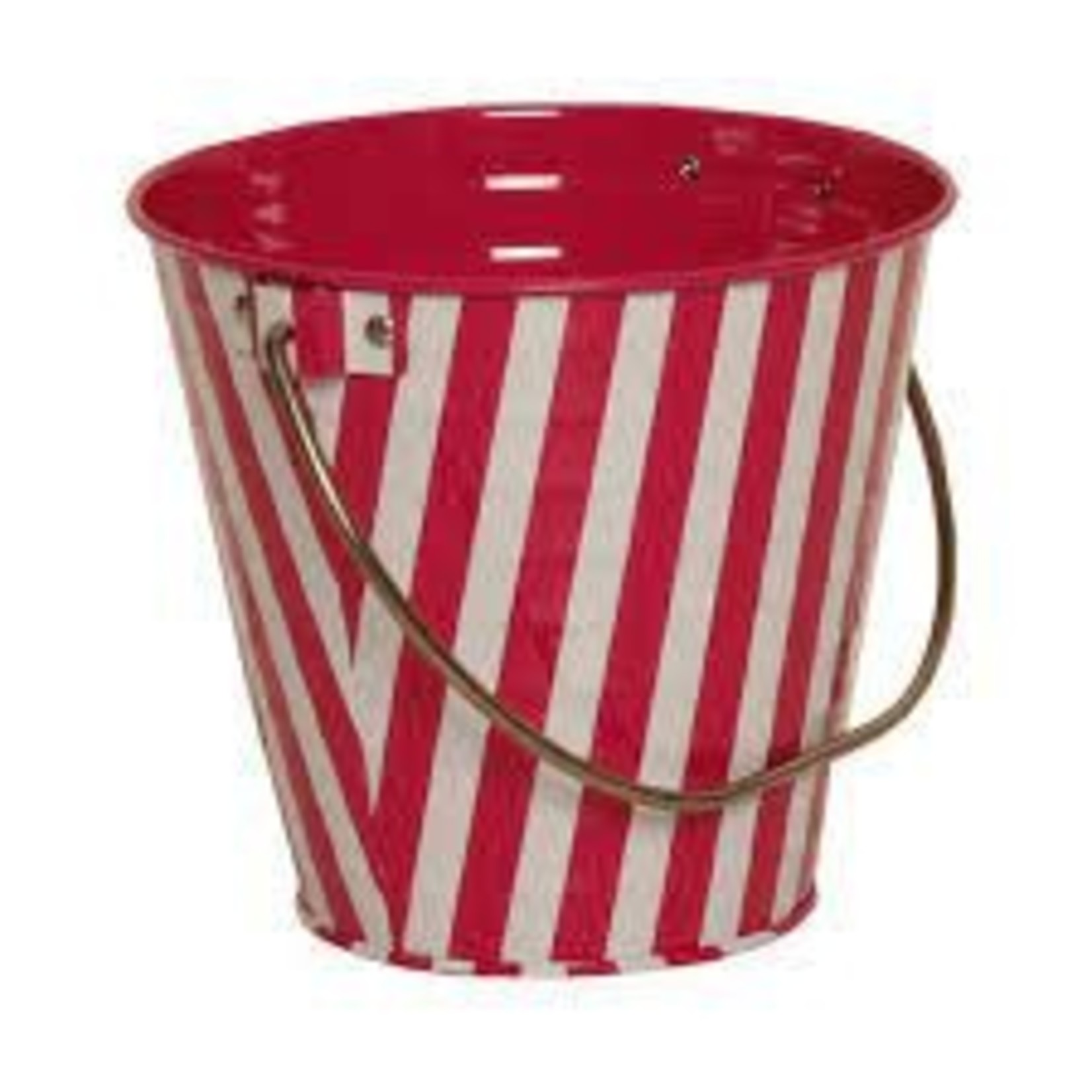 Pink White Stripes Bucket