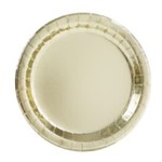 Gold Foil Round 9" Dinner Plates  8ct - Foil Board