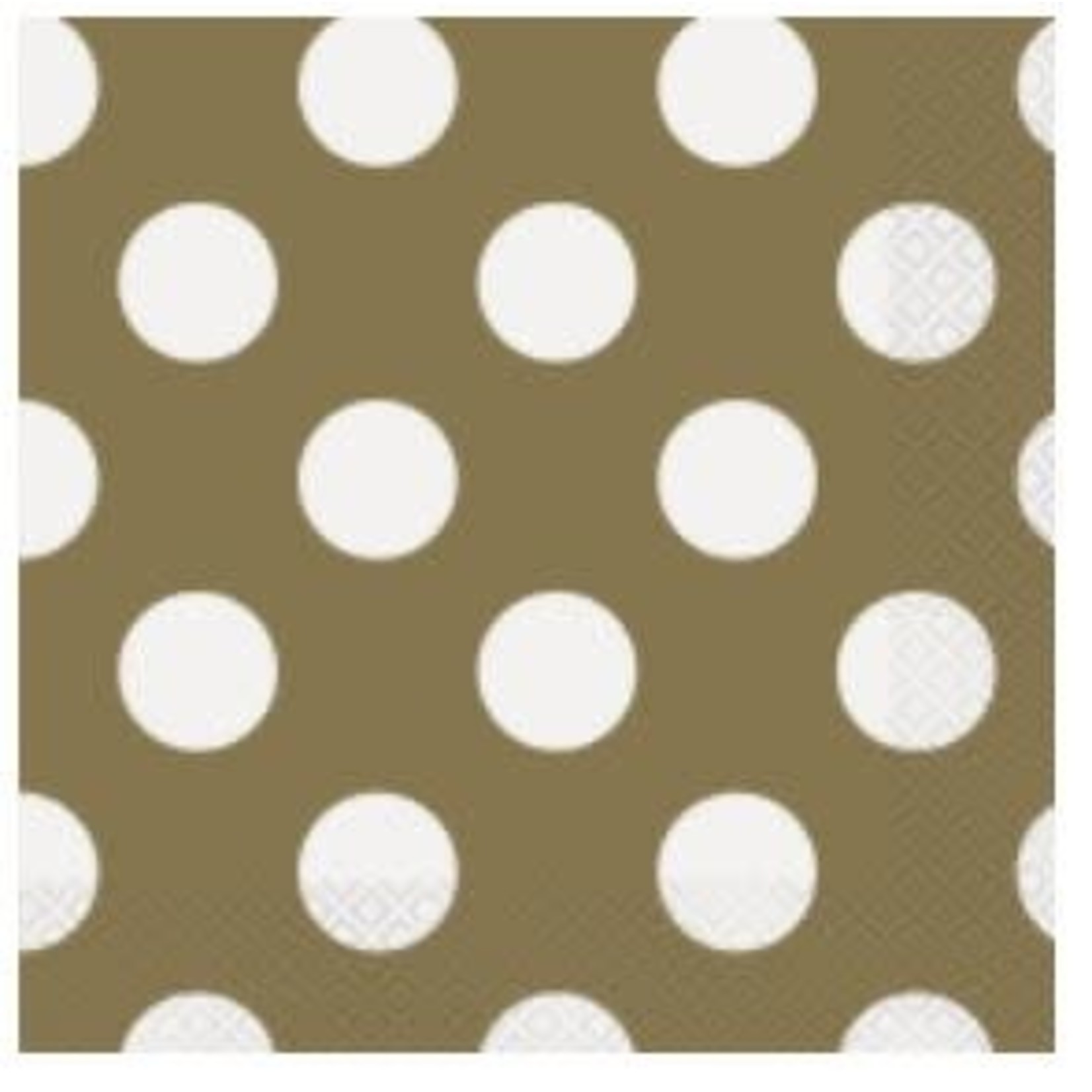 Gold Dots Luncheon Napkins  16ct