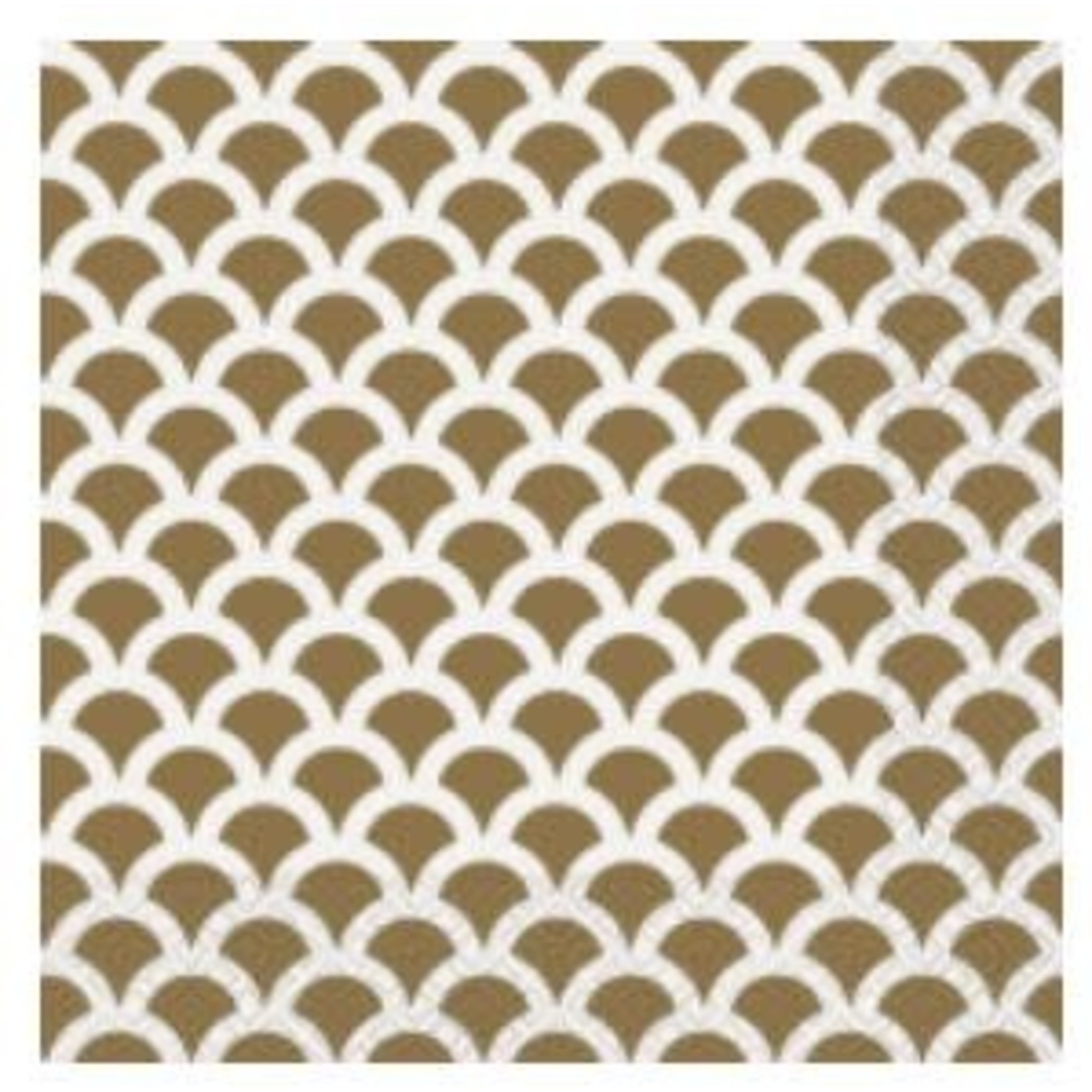 Gold Scallop Luncheon Napkins  16ct