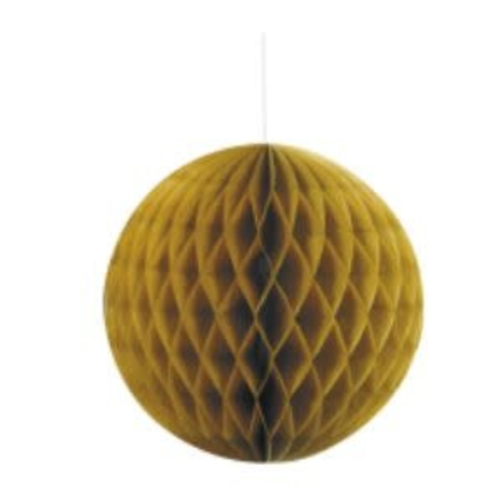 Gold Solid 8" Honeycomb Ball