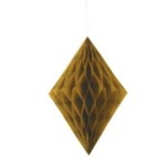 Gold Diamond Tissue Paper Decoration  14"