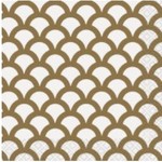 Gold Scallop Beverage Napkins  16ct