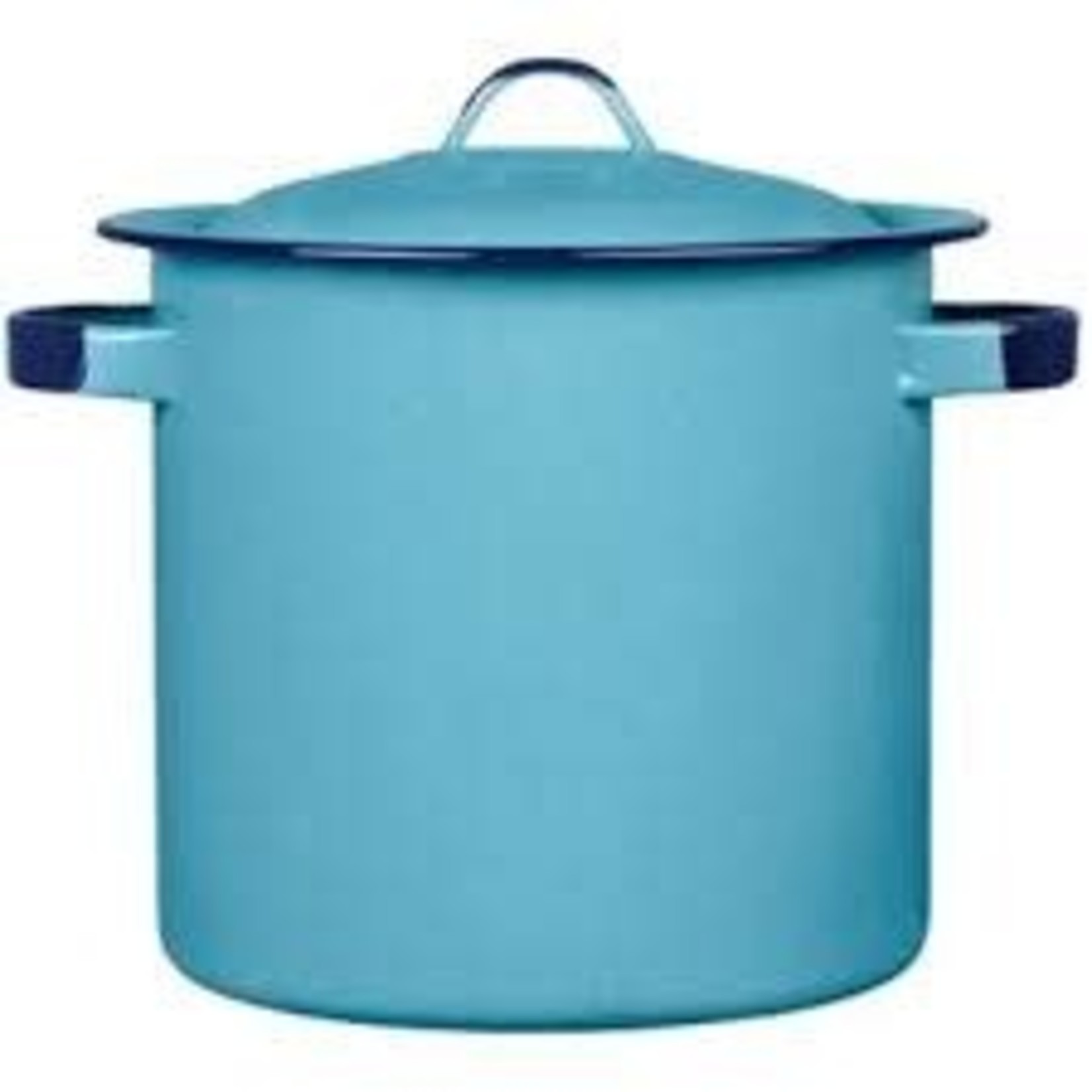 Cinsa Enamel Stock Pot With Lid 15qt