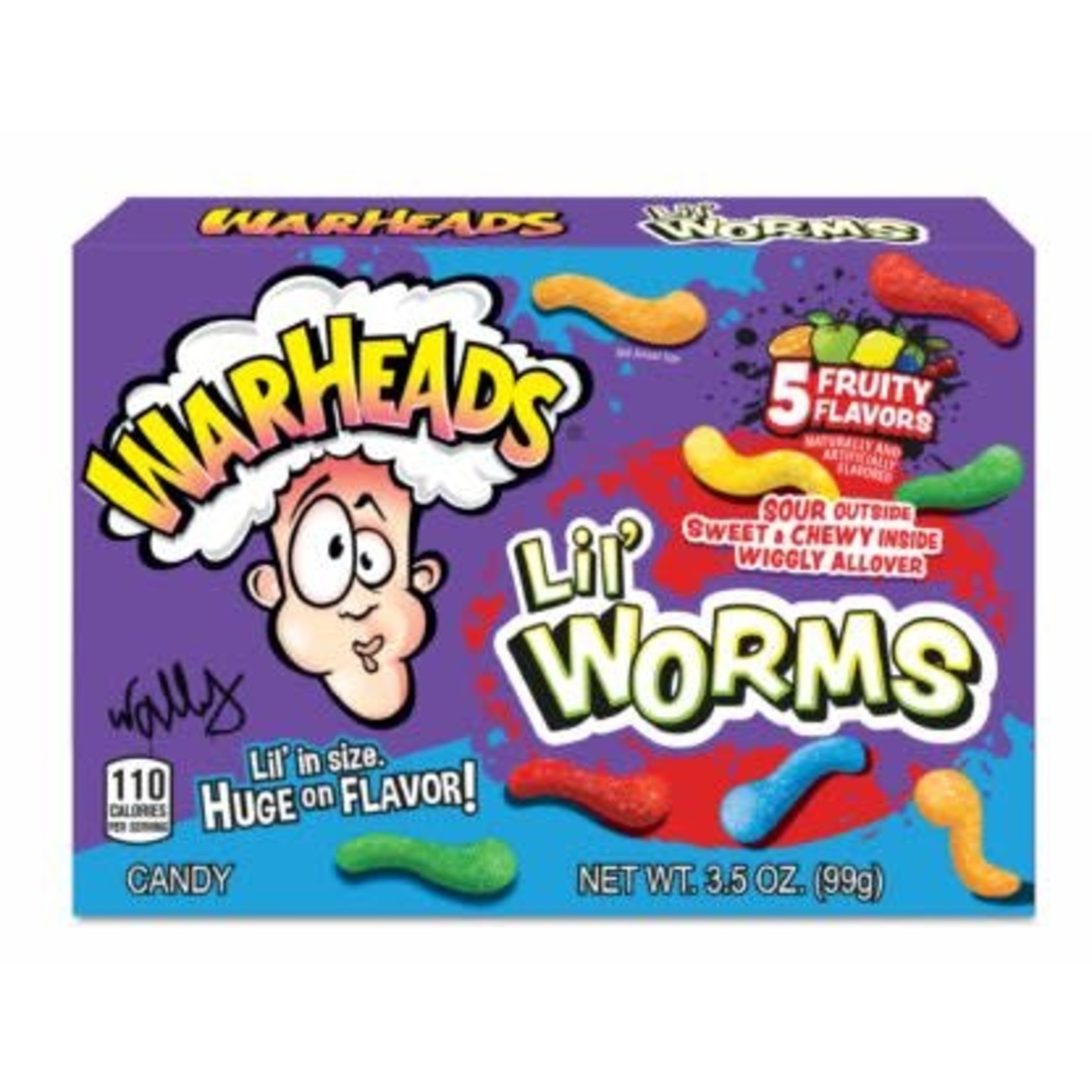 Warheads Lil' Worms Box 3.5 oz