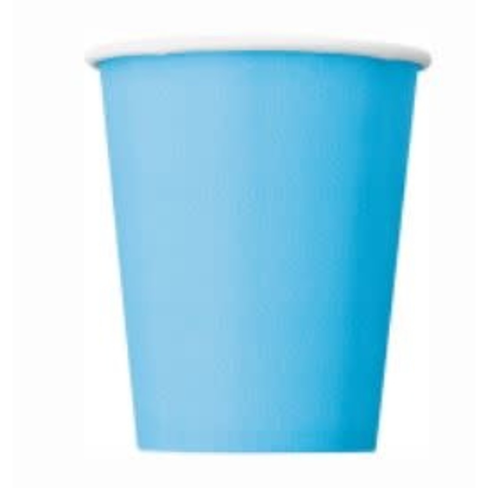 Powder Blue Solid 9oz Paper Cups  14ct