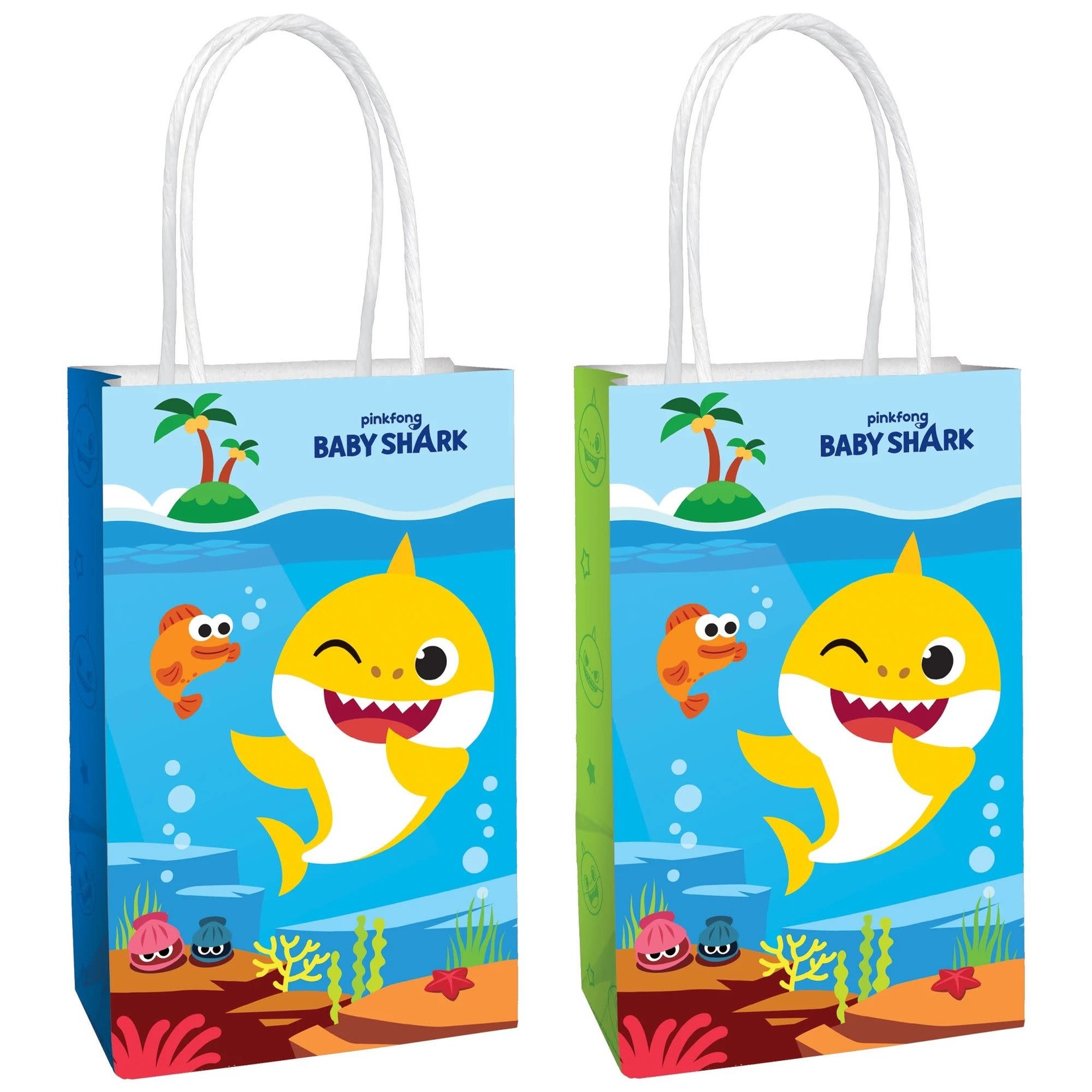 Baby Shark Kraft Bags 8pcs