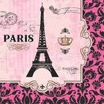 Paris Theme Napkins 16ct