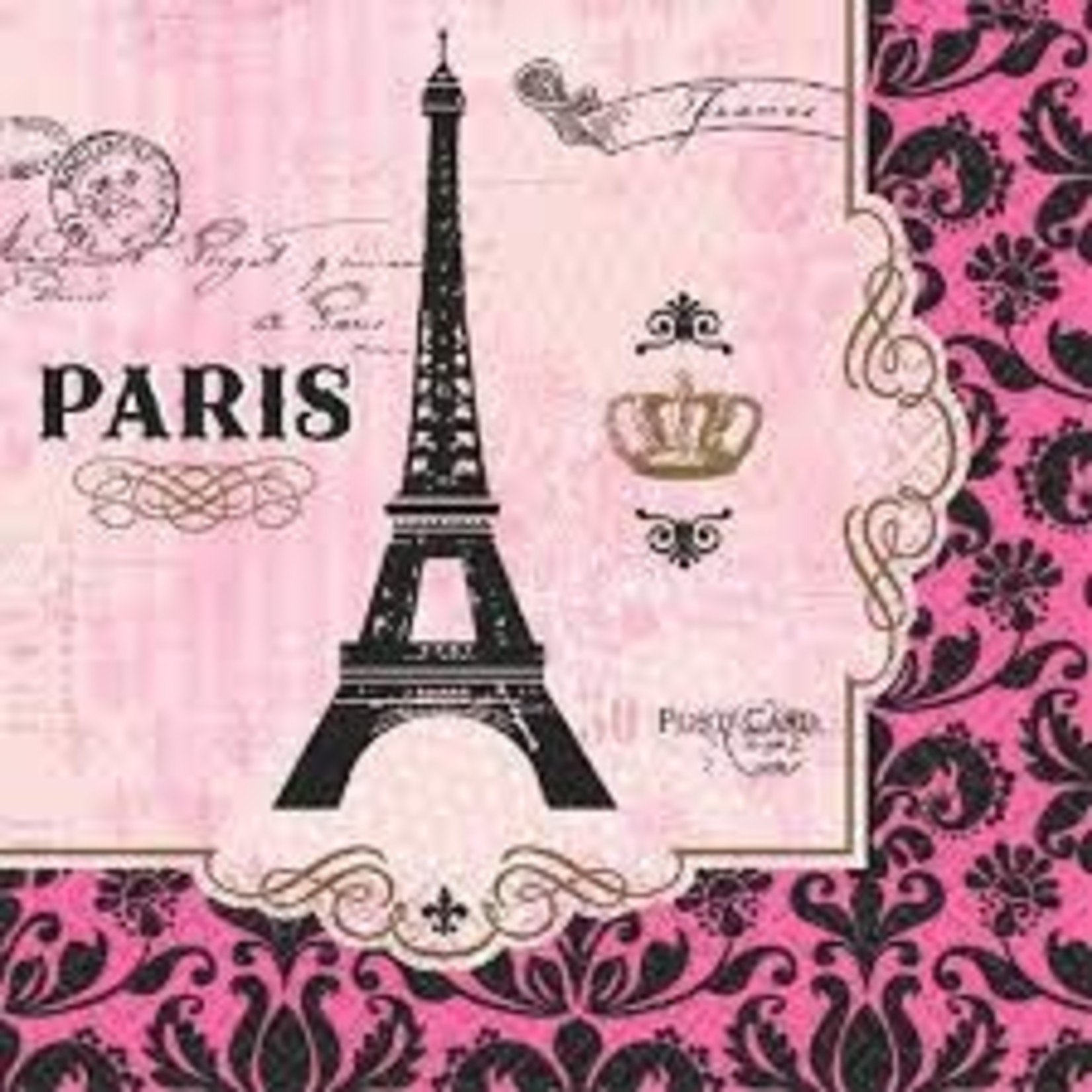 Paris Theme Napkins 16ct