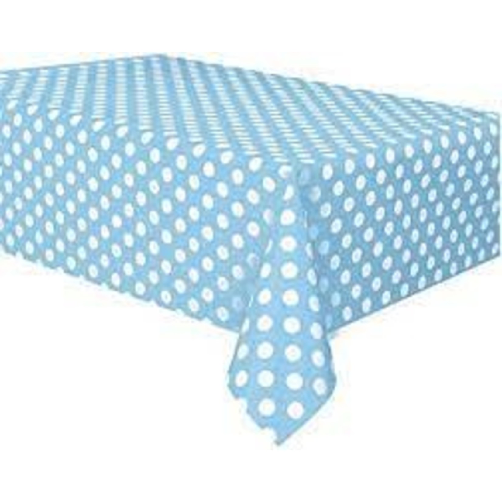 Turquoise Polka Dot Table Cover