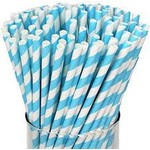 Light Blue Straws
