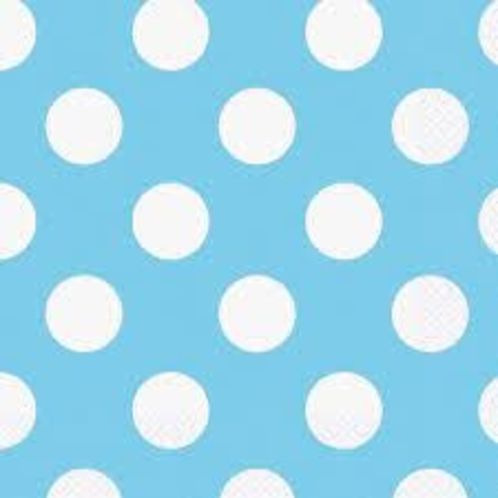 Light Blue Napkin White Dot Large