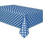 Royal Blue Dots Table Cover