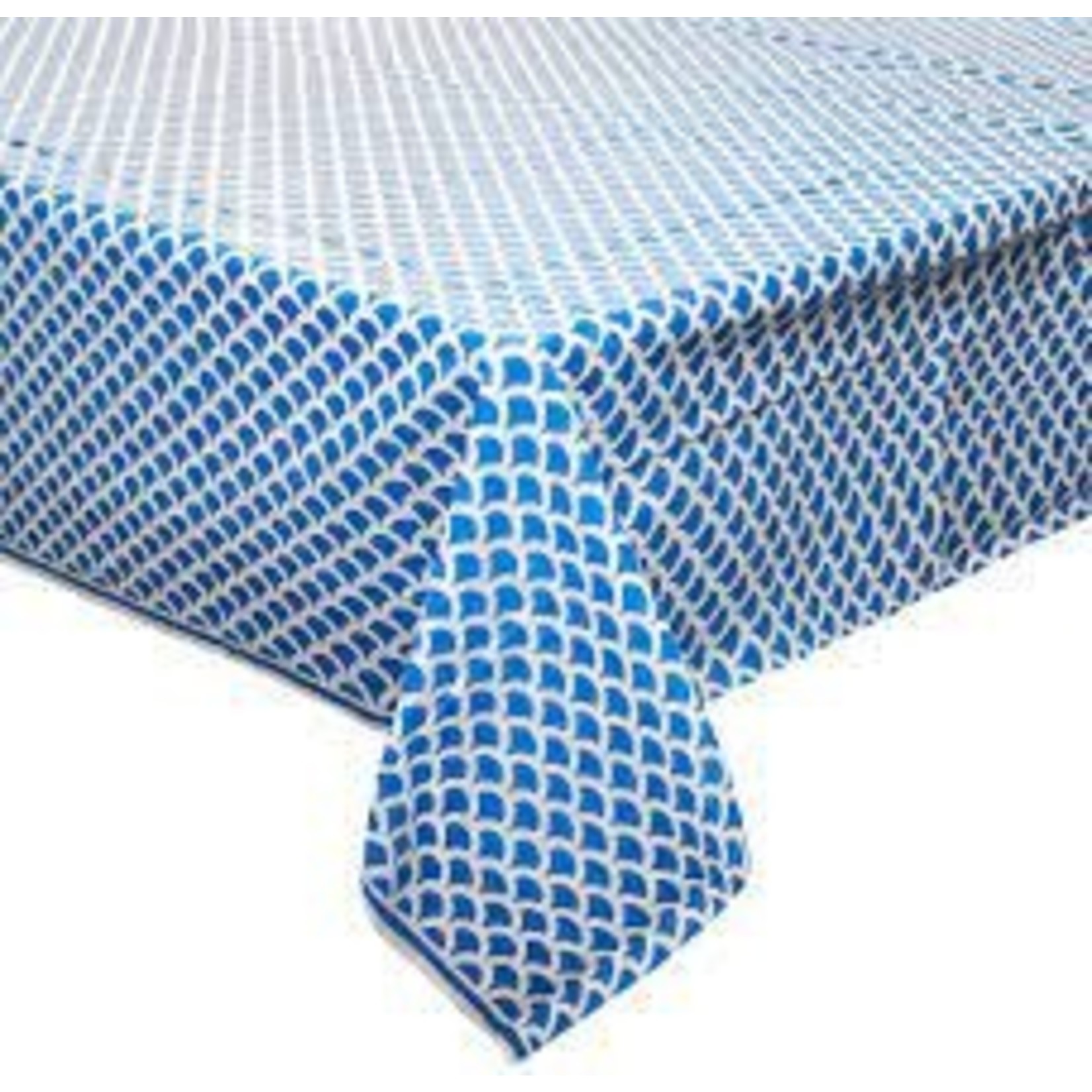 Royal Blue Scallop Table Cover