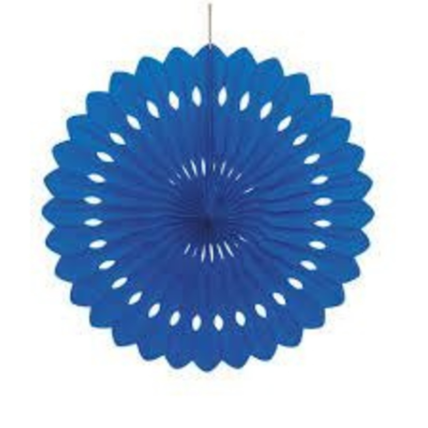 Royal Blue Decorative Fan