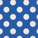 Royal Blue Dots Ln Napkin