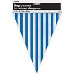 Royal Blue Stripe Flag Banner