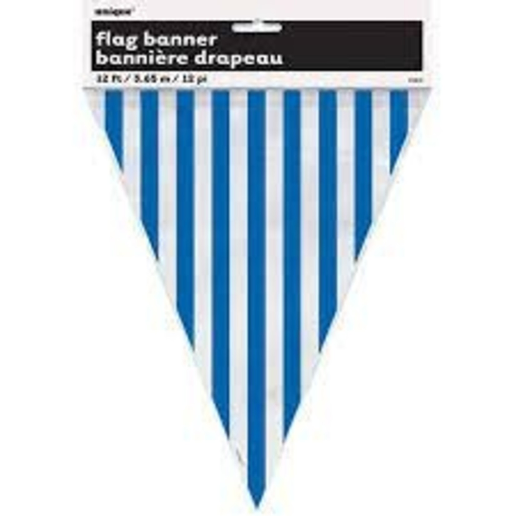 Royal Blue Stripe Flag Banner