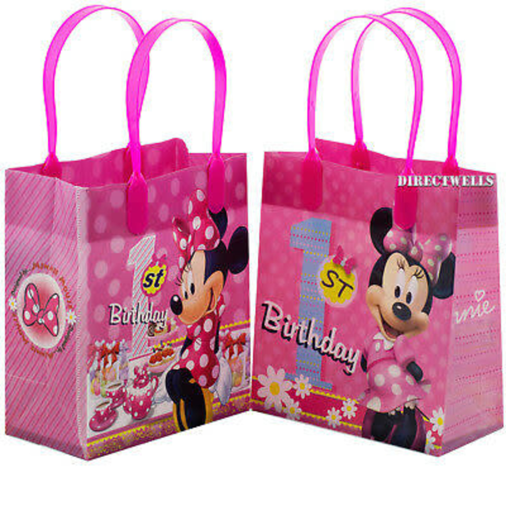 Minnie 1st Birthday Candy Bags 12ct