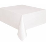 White Rectangular Premier Table Cover 54"x108"