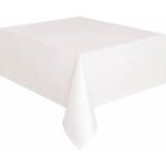 White Rectangular Table Cover