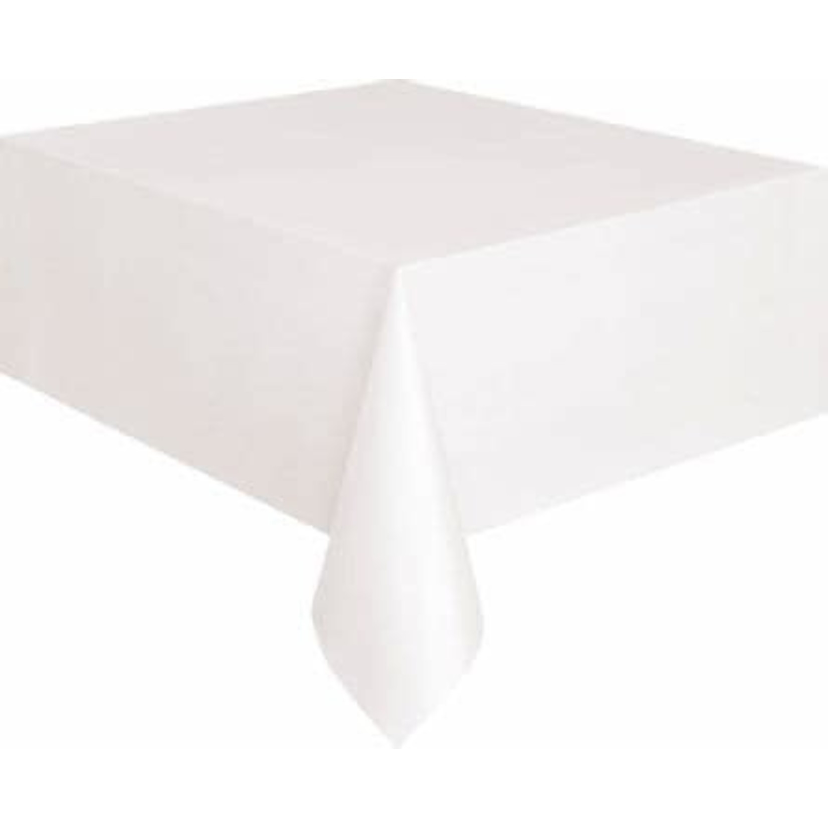 White Rectangular Premier Table Cover 54"x108"