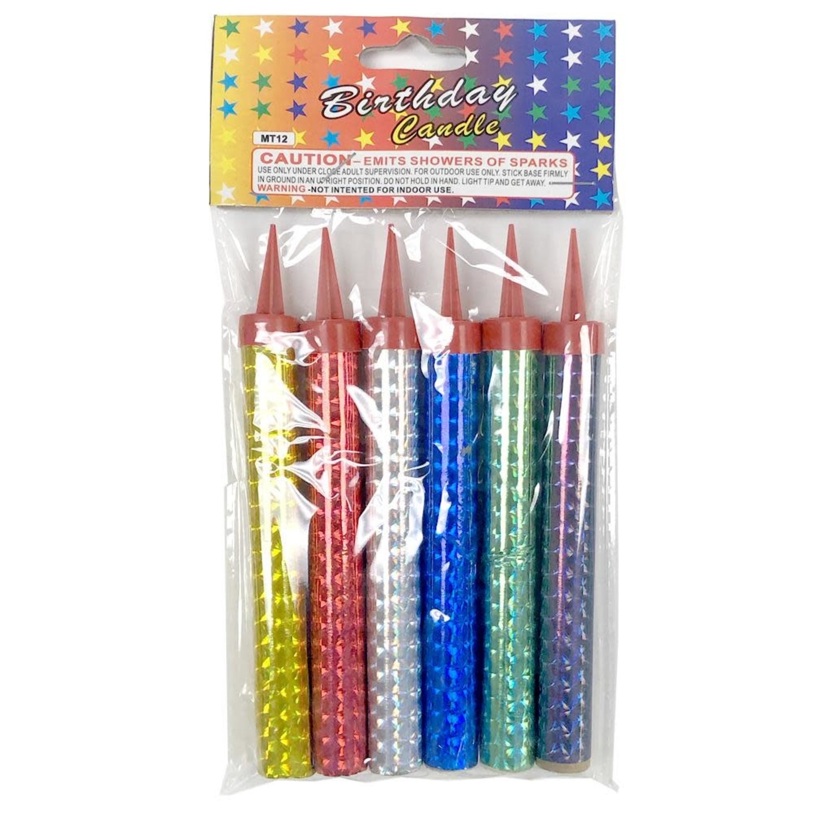 Colorful Volcanic Sparkler Candle 6ct (Med)