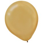 12" Pearlized Gold 15ct Balloon