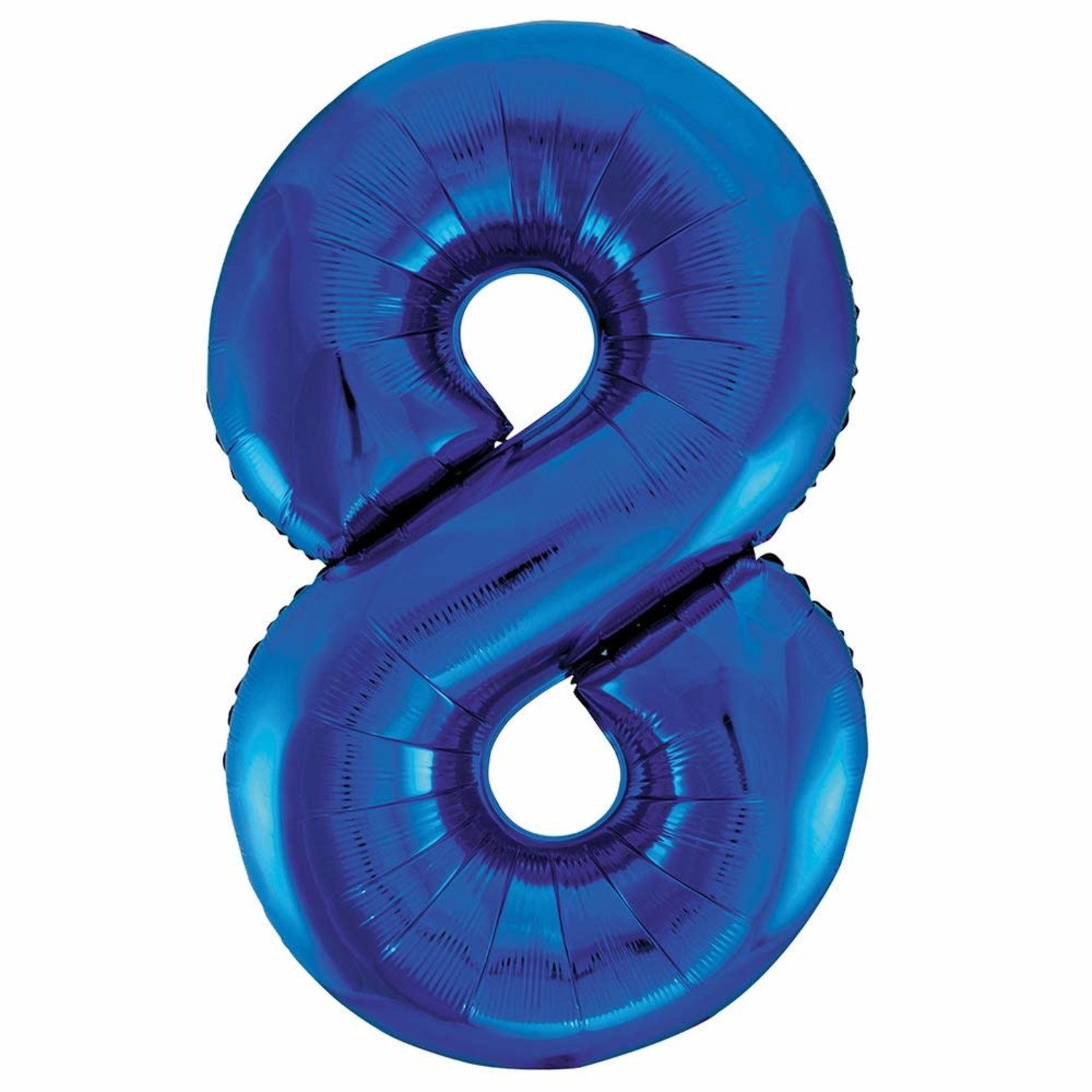 34" Balloon Number 8 Blue
