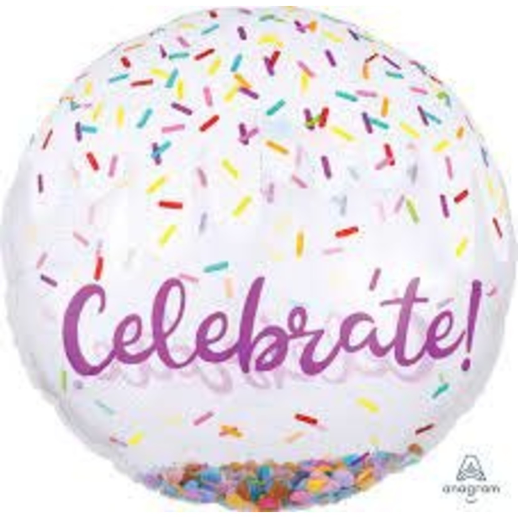 28" Celebrate Confetti Balloon
