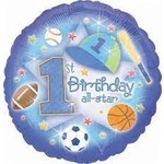 Anagram 18" 1st Bday All Star Balloon