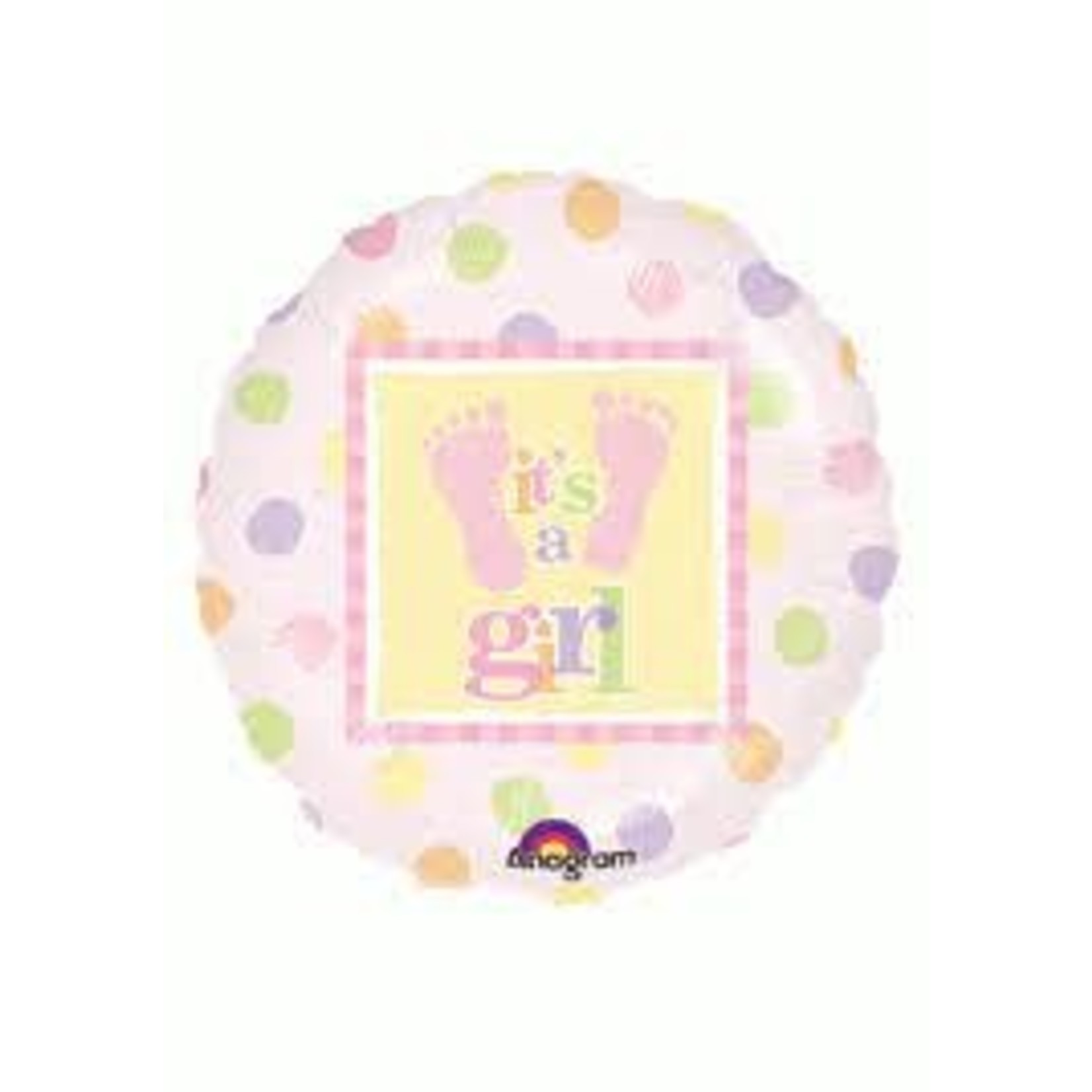 Anagram 18" Its A Girl balloon