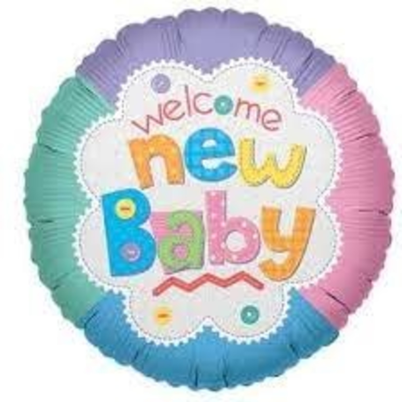 18" Welcome New Baby balloon