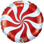 Qualatex 18" Candy Swirl Red Balloon