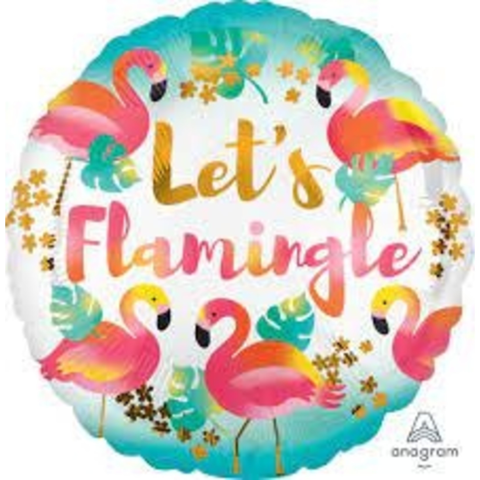Anagram 18" Lets Flamingle Balloon