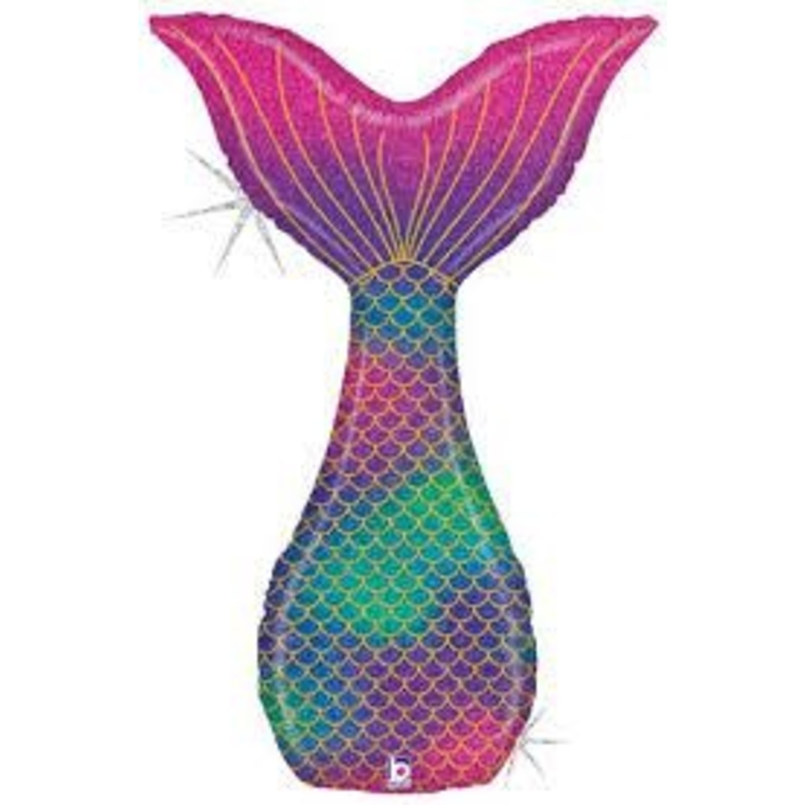 46" Holographic Mermaid Tail Balloon