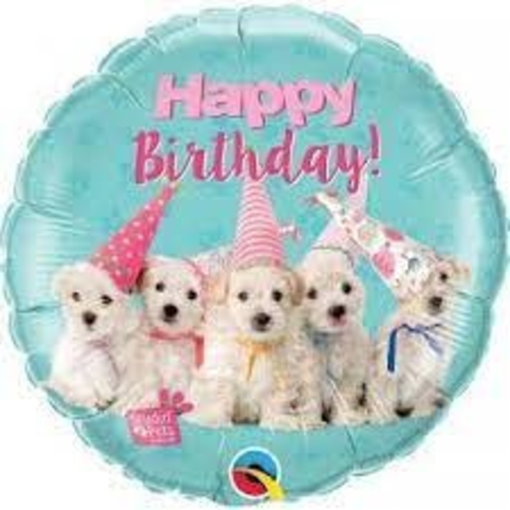 Qualatex 18" Birthday Puppies Balloon