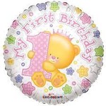 18" My 1st Birthday Bear Balloon