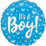 Anagram 18" Its A Boy With Hearts Balloon