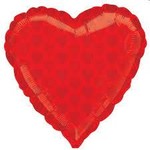 Anagram 22" Red Heart Shaped Balloon