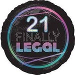 Anagram 18" 21 Finally Legal Balloon