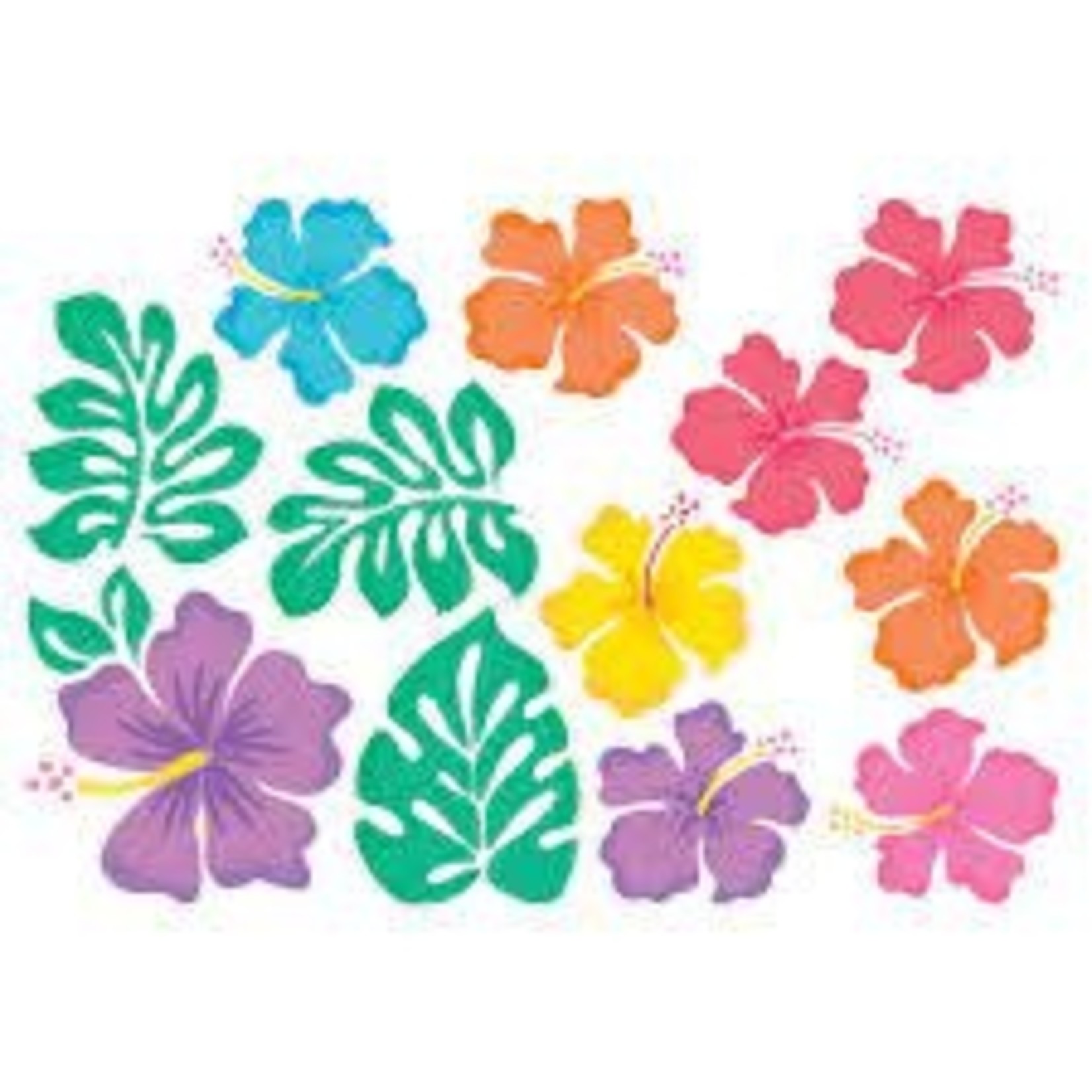 Luau Flowers Cutouts