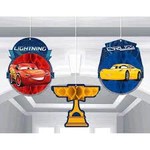 Cars 3 Honeycomb Decorations