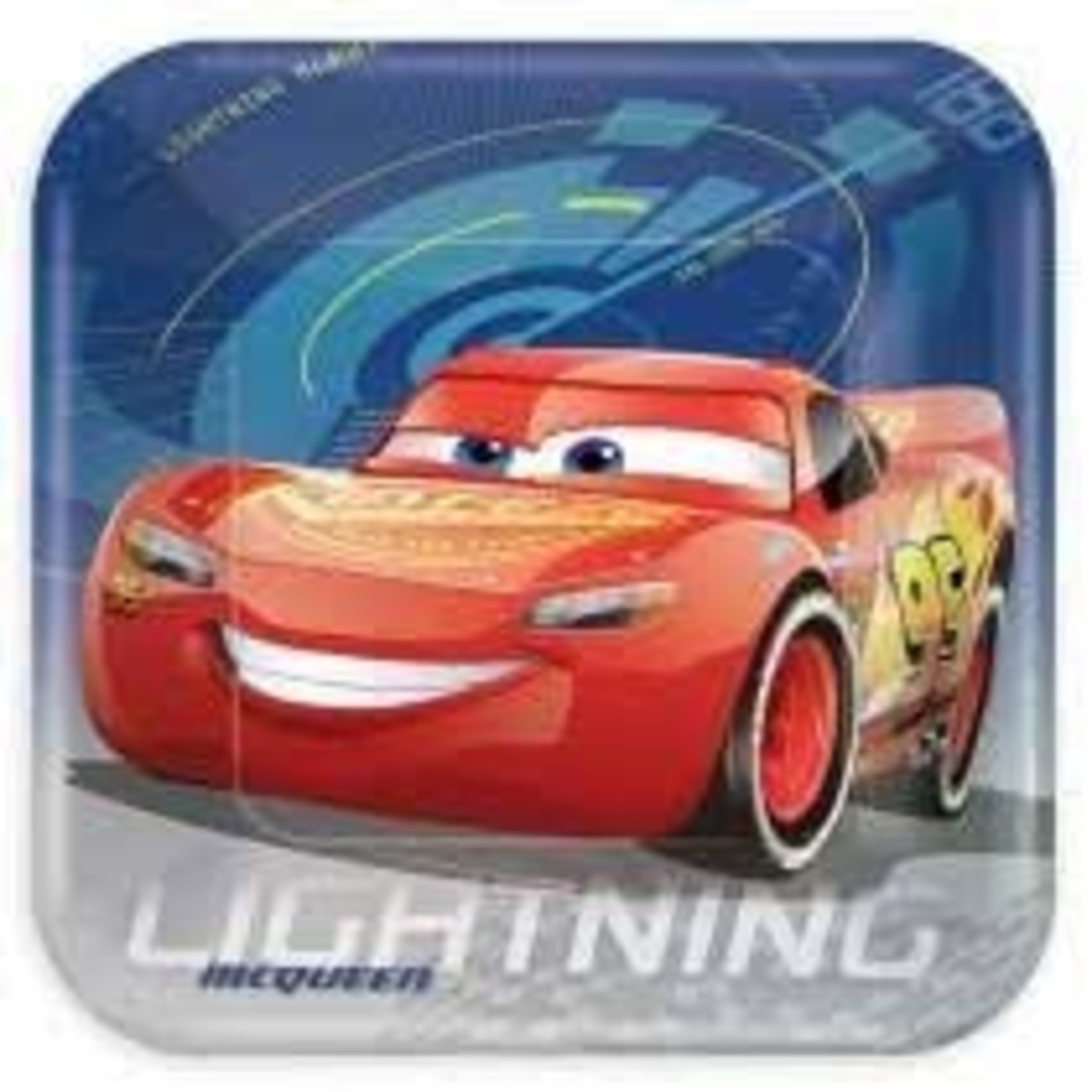 Cars 3 Square Plates