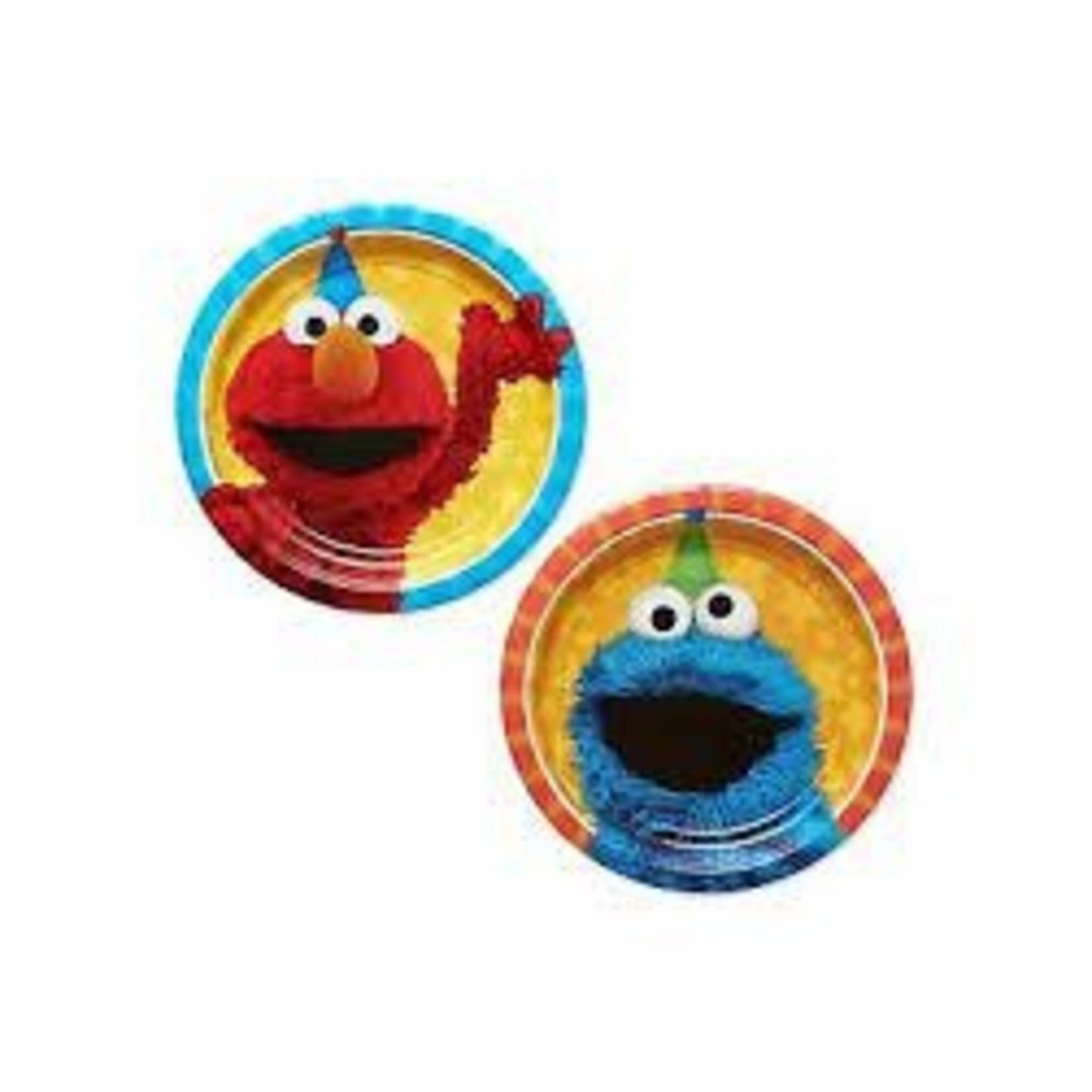 7" Sesame Street 8ct Plates