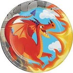 7" Dragon 8ct. Plates