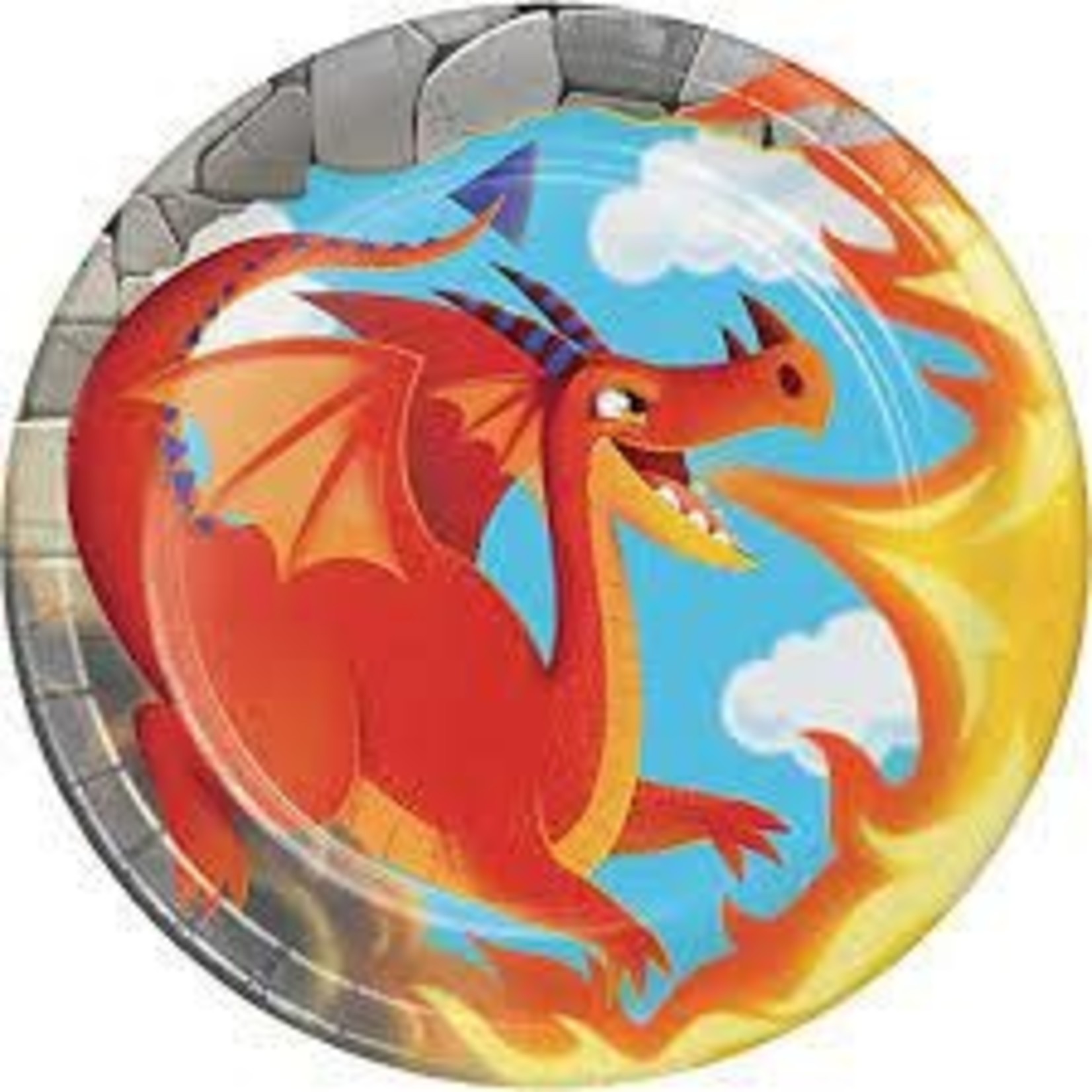 7" Dragon 8ct. Plates