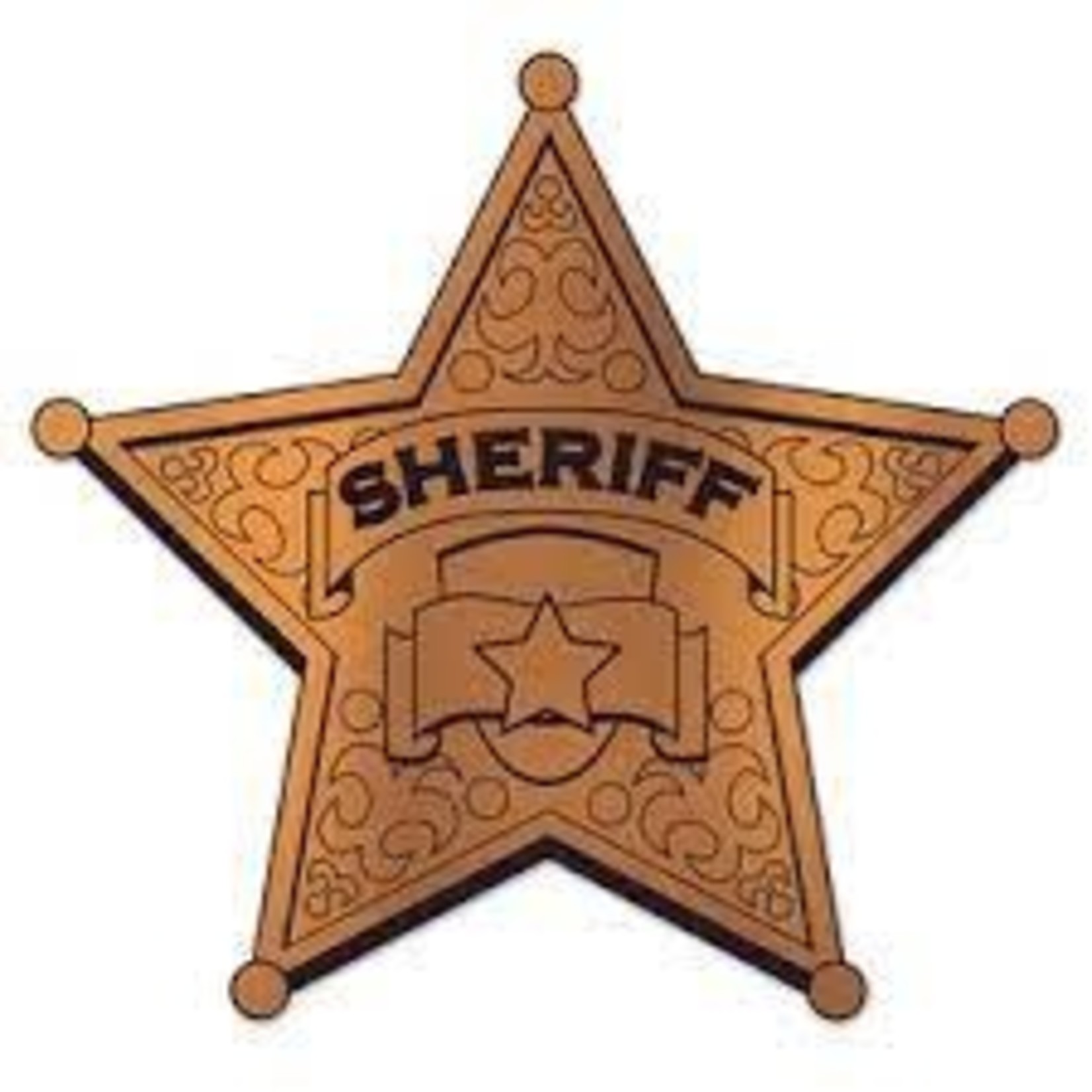 Sheriff Badge Cutout