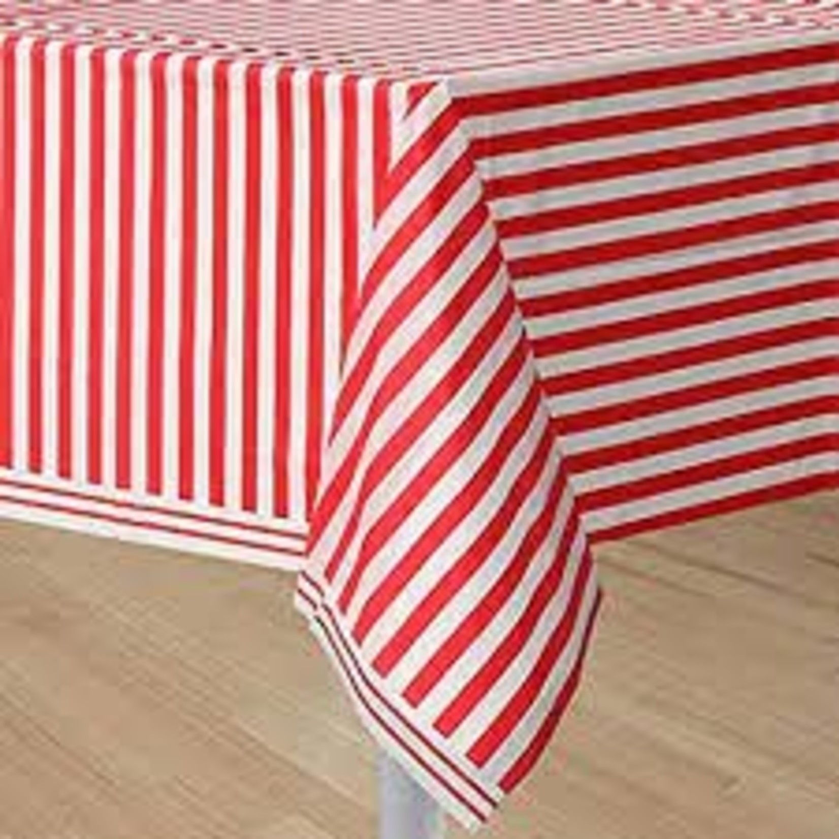 Ruby Red Stripe Tablecover